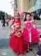 Cô gái phong cách Trung Quốc váy đỏ lớn cao cấp tùy chỉnh trẻ em đuôi cá mô hình cho thấy trang phục cho thuê váy đầm thu đông cao cấp bé gái Váy trẻ em