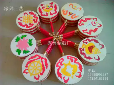 Reba drum Tambourine Dance drum Hand beat drum Xinjiang drum Children drum Painted tambourine peony drum