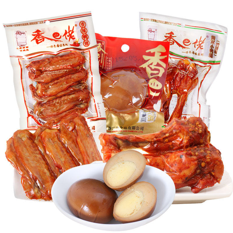 【天猫超市】香巴佬鸭翅80克+酱双小鸭腿70克+土鸡蛋30克 零食
