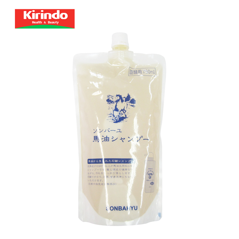 【Kirindo】日本进口药师堂Sonbayu尊马油洗发水 替换装 750ml