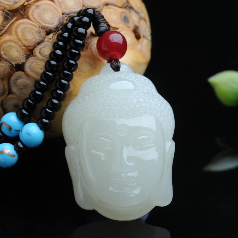 Xinjiang and Tian Yuanyu Buddha's Head Pendant and Tian Baiyu jade pendant jade pendant jade pendant jade pendant male and female epiphany