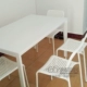 Bảng IKEA Meto (125x75x74 trắng / giả đá cẩm thạch / tro giả) mua trong nước - Bàn bàn học gỗ tự nhiên Bàn