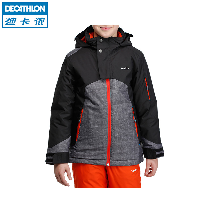 迪卡侬 男童儿童青少年棉服外套 冬季防水透气保暖 夹克 WED'ZE