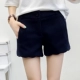 Quần short len ​​nữ mùa thu đông 2018 phiên bản Hàn Quốc mới của quần lửng Slim mỏng size lớn bên ngoài mặc quần bốt len ​​nữ sinh viên quần đùi big size cho nữ Quần short
