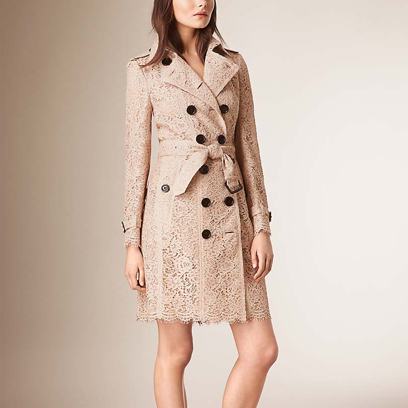 BURBERRY/博柏利意大利蕾丝 Trench 风衣 40120961