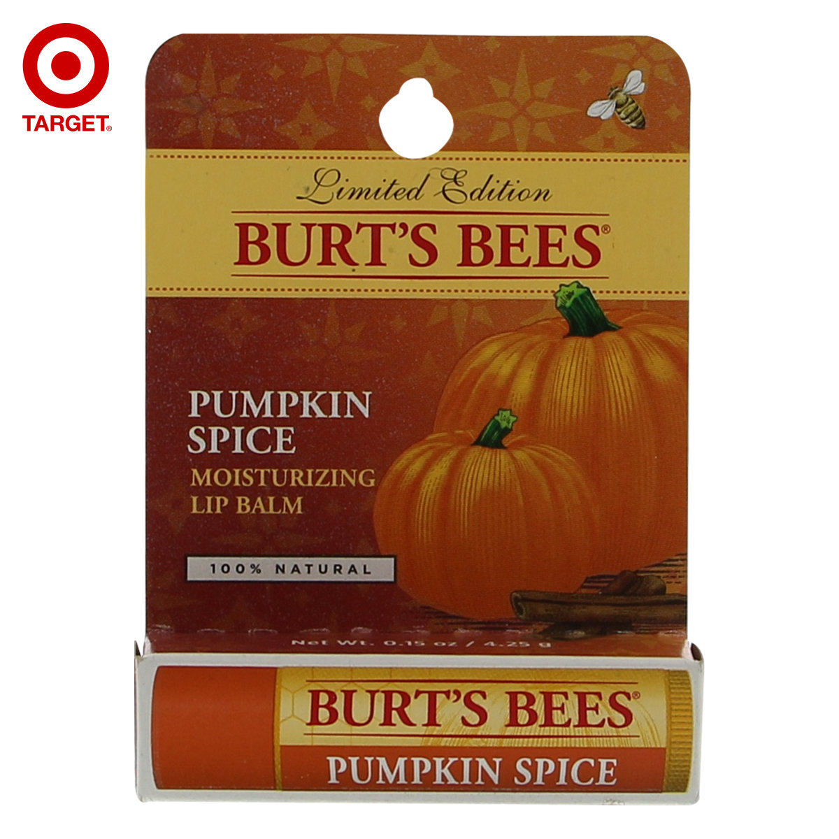 美国进口Burt's Bees小蜜蜂亮泽保湿唇彩唇膏天然孕妇可用Target