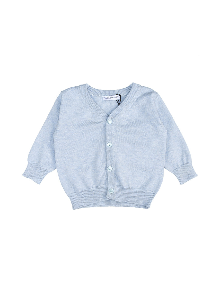 Dolce&Gabbana 浅蓝色V领针织开衫