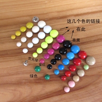 Coloured Round Mushroom Ram Nail Round Rivet Children Supplies Decorative Nail Cyan Pink Tender Green Color Fluorescent Color