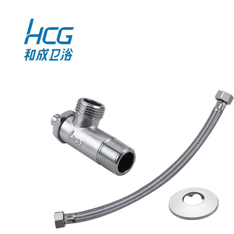 HCG and the official flagship store toilet accessories fitted with three sets of triangular valve hose flange hoods