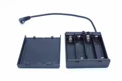 Battery box 4 sections 6V with cable with switch with cover No. 5 mobile power supply 3 5mm plug