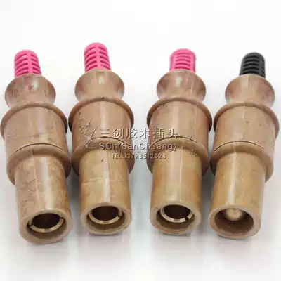 200A round head straight through box silicon box Bakelite Bakelite plug stage lighting main cable plug resistance