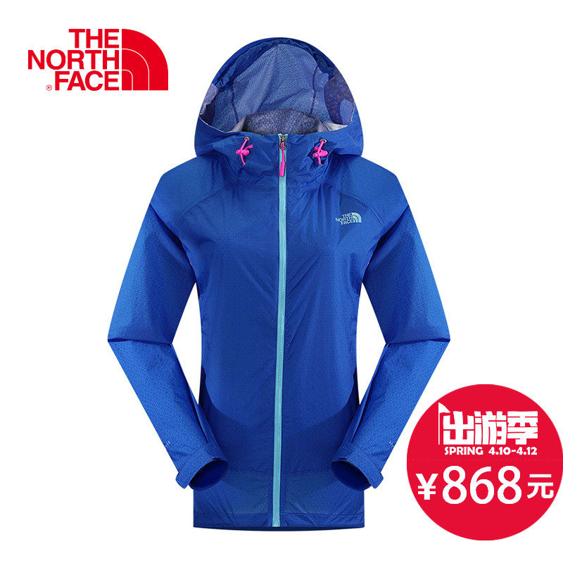 春夏新品 THE NORTH FACE/北面 女款连帽冲锋衣 CAP3
