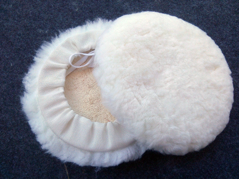 Long-term supply car waxing machine special 5-inch pure wool polished disc tether wool cover 125mm shea wool ball