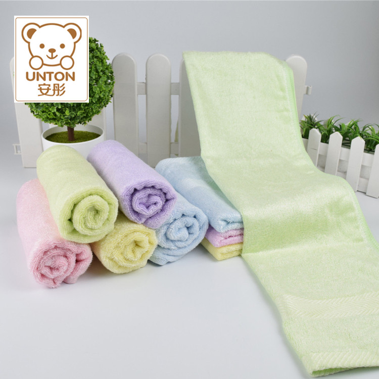 Antong Bamboo Charcoal Bamboo Fiber Thickened Health Towel Children Adult Full Bamboo Facial Towel Wash Face Towel Cosmetic Towel