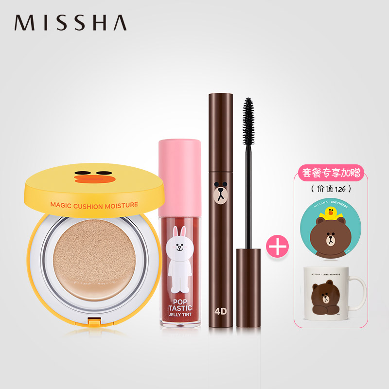 Missha/谜尚LINE FRIEND七夕气垫睫毛膏染唇三部曲（赠LINE物料）