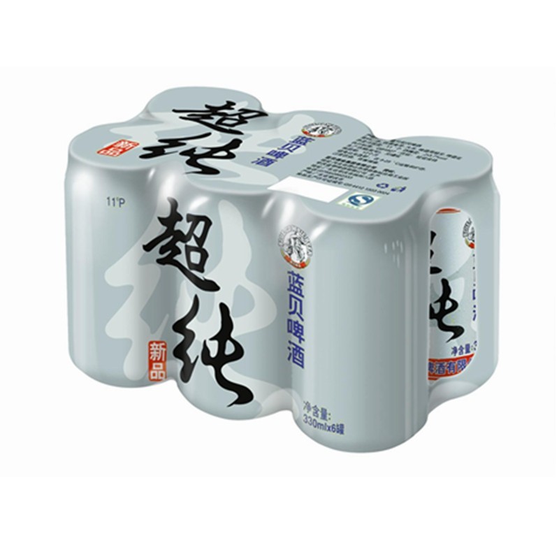 【天猫超市】蓝带啤酒 蓝贝超纯330ml六连包 9月啤酒风暴冰点直降