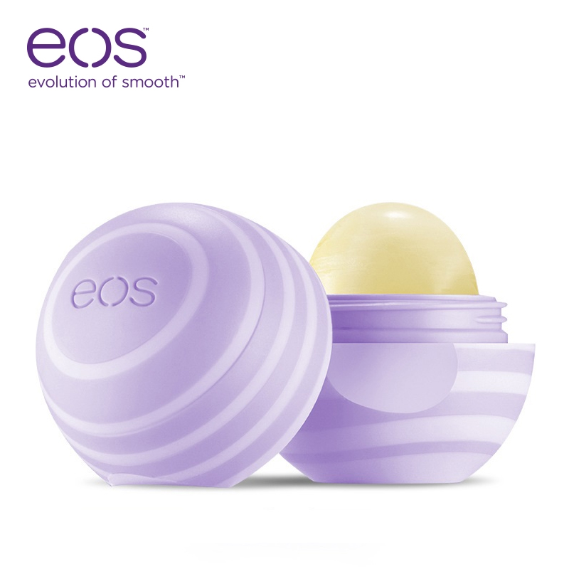 eos/伊欧诗美国进口蜜意紫莓润唇膏7g 男女天然植物滋润保湿护唇