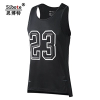 Sibot nam thể thao T-Shirt bóng rổ vest lỏng chạy kích thước lớn thở không tay đào tạo áo sơ mi tank top nam