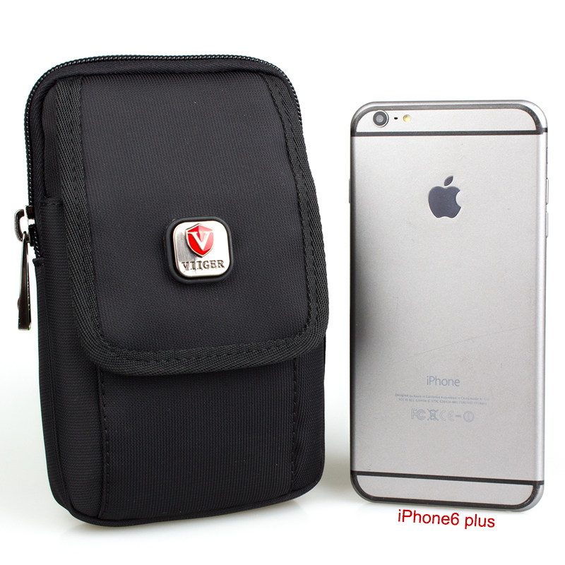 Mobile phone pocket men wear belt vertical multi-function running 5 5-6 inch hanging bag casual canvas small bag apple