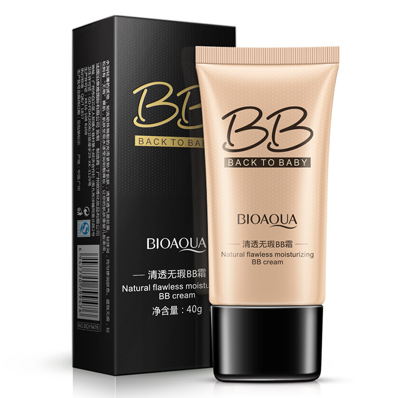 Boquanya Flawless BB Cream Concealer Repair Foundation Moisturizing Light Natural Nude Makeup