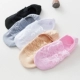 Vớ nữ phần mỏng cotton Mùa xuân và mùa hè Vớ nông nữ phiên bản Hàn Quốc của mùa hè ren ren ngoài vớ vô hình hoang dã