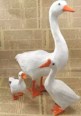 Size simulation feather animal gift gift handicraft simulation goose and goose home decoration
