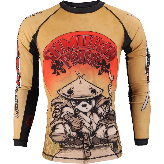 TATAMI Samurai Panda Rashguard panda samurai anti-wear tight clothing USA