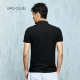 Túi sọc tinh tế POLO áo sơ mi Yuanben 020023 nam màu đen mỏng kinh doanh bình thường ve áo ngắn tay