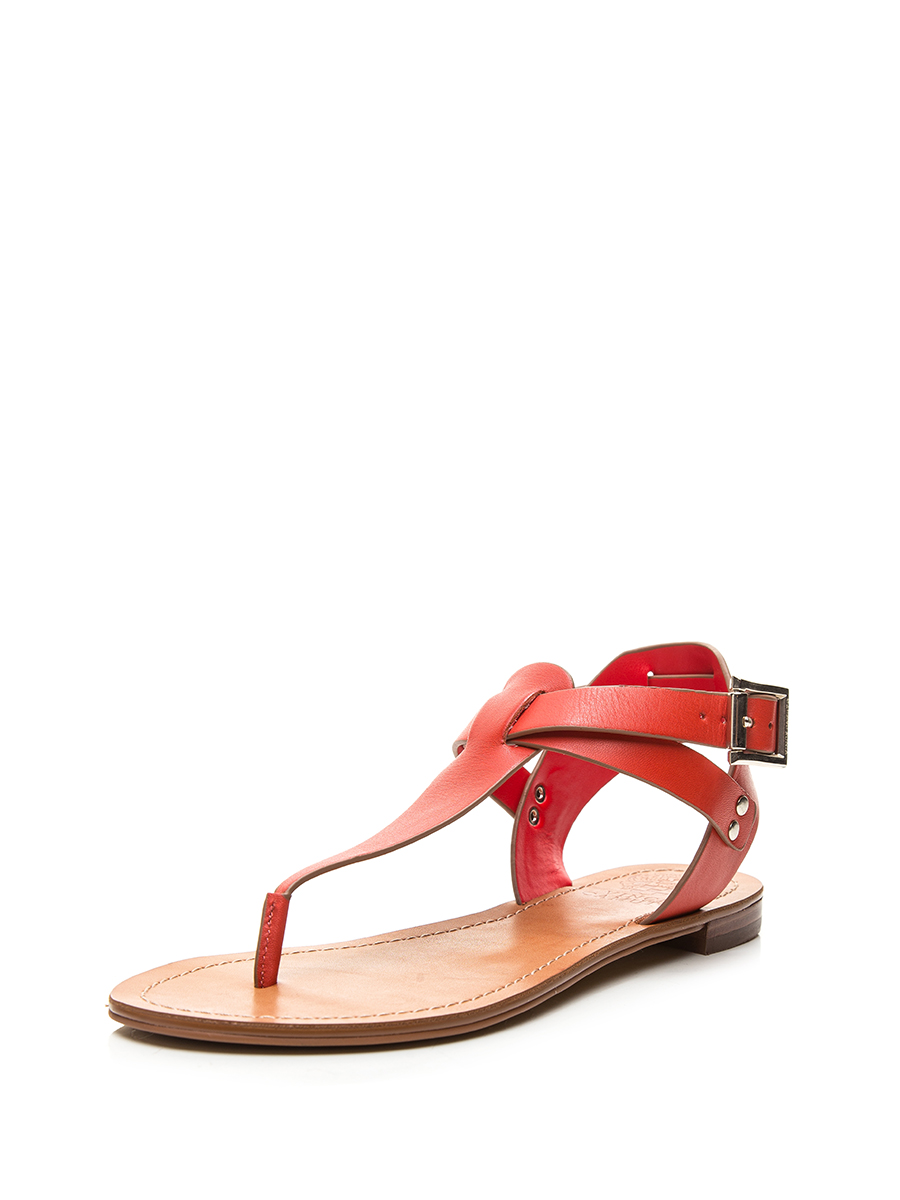 VINCE CAMUTO 红色铆钉装饰夹脚凉鞋