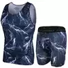 PRO basketball tights short sleeve summer thin vest shorts Quick-drying high stretch sports suit men plus size