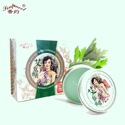 香约艾草香膏 女士固体香水香体膏 持久淡香氛 薄荷清香 12g