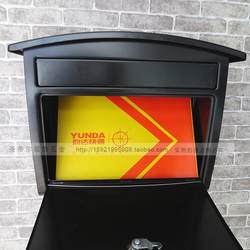 New Home Wall-Mounted Mailbox House Outdoor Mailbox Magazine Newspaper Envelope Mailbox Arc Black