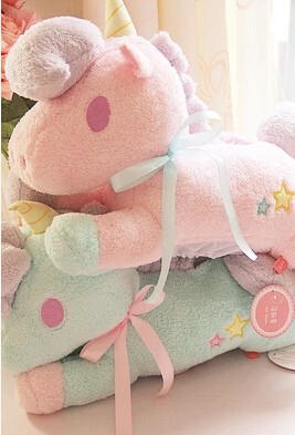 Fantasy Twin Stars Unicorn Plush Doll Pillow Anime Tissue Cover Creative Gift Free Shipping Fantasy Twin Stars Unicorn Plush Doll Pillow Anime Tissue Cover Creative Gift Free Shipping