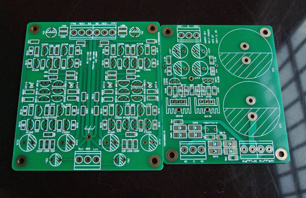 Audiophile Fully Discrete Preamp SC-8 PCB Only Power Amplification