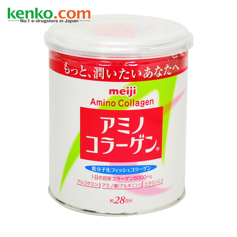 【日本直邮】meiji明治胶原蛋白粉 白色罐装 200g 低分子