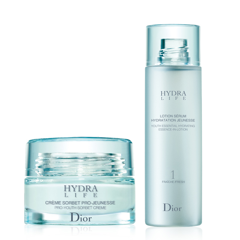 专柜正品Dior/迪奥水动力精萃保湿套装 美容液200ml+乳霜50ml