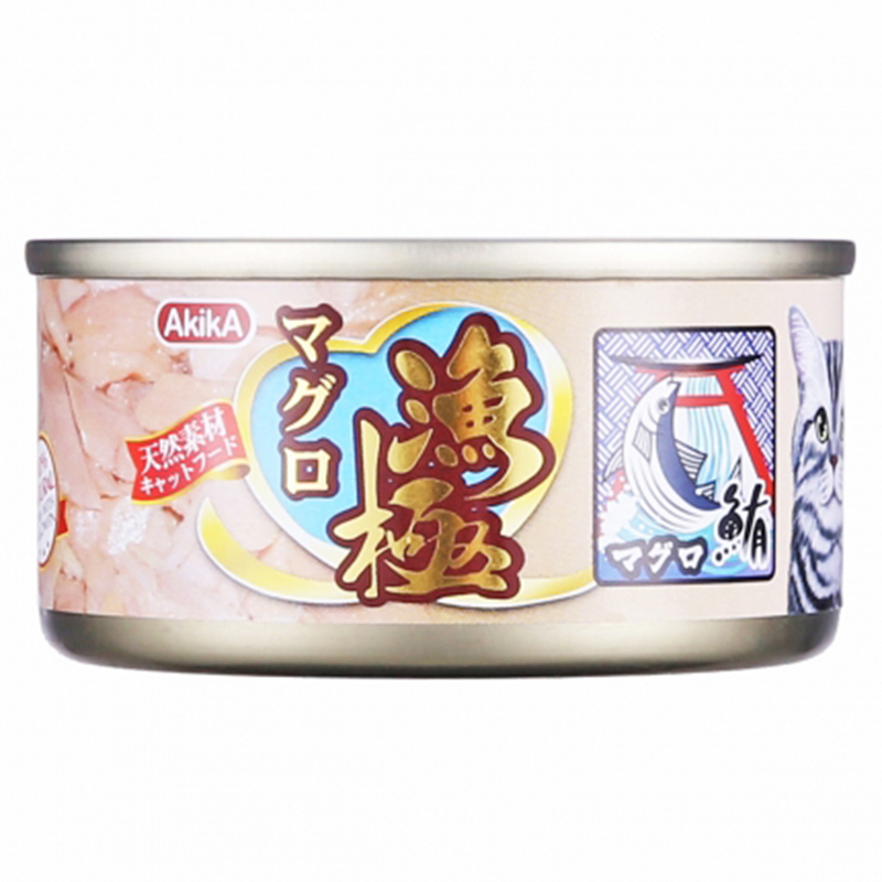 波奇网宠物猫咪零食成猫零食猫罐头猫湿粮渔极吞拿鱼猫粮罐头70g