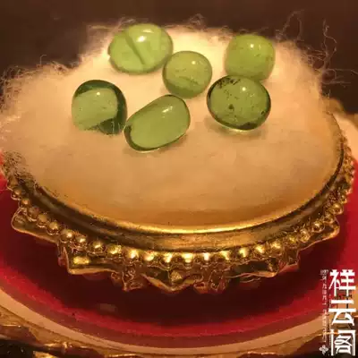 Shakyamuni Buddha colorful large solid seed binding Tibetan offering Stupa Gawu {green}5-6mm