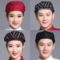 Hotel chef hat cafe Western restaurant waiter cap beret forward cap men and women breathable net cap