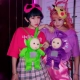 Sóng hơi retro siêu lửa dễ thương trẻ em vui nhộn búp bê gió ba chiều sang trọng 蹦 di nữ ba lô balo thời trang nam Ba lô