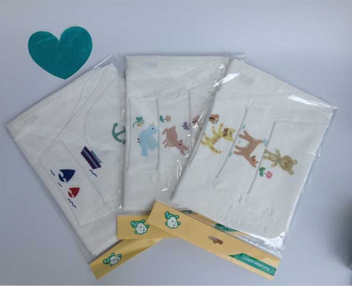 Cotton era cotton baby gauze sweat towel sweat towel baby sweat-absorbing towel pad back towel 9 packs