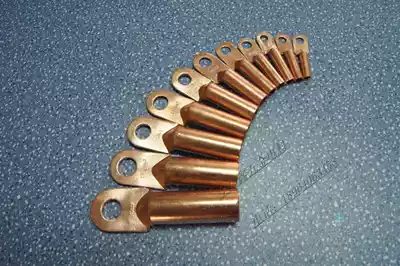 10mm2 Copper wire nose wire Copper wire ear Copper connector Copper terminal terminal Wiring nose Copper terminal ear