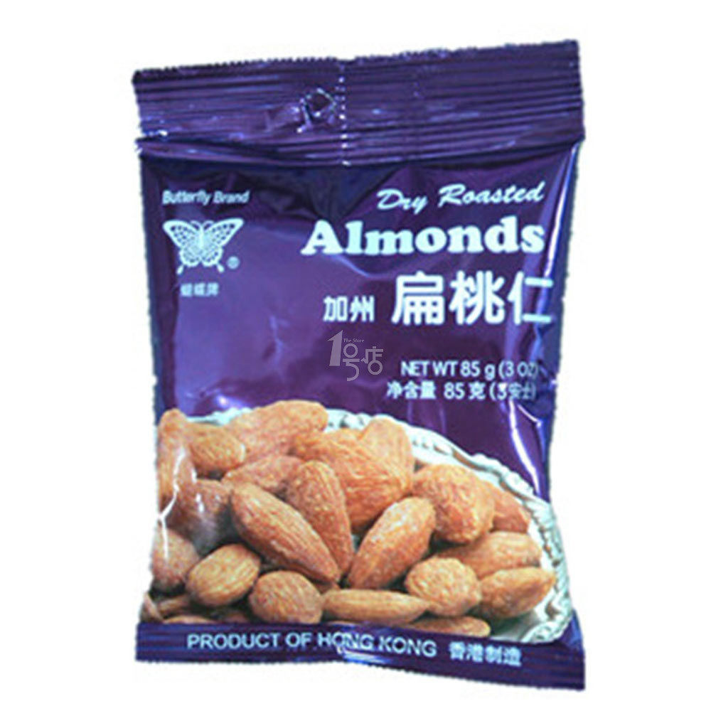 蝴蝶牌 烘焙加州扁桃仁 85g 香港