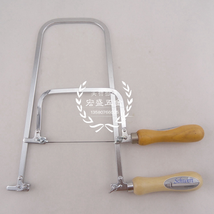 West German hand chainsaw with a 3-inch 5-inch 12-inch deep arched saw frame pull-in-saw rack wire saw frame