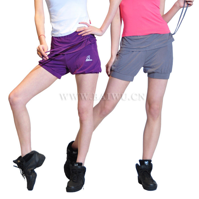 Baiwu Dance Garden spring and summer practice clothes yoga clothes suit yoga cotton fashion shorts comfortable three-point pants dance pants