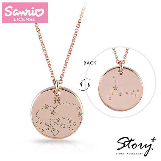 台湾官网直邮进口STORY ACCESSORY-星河系列-双鱼座-双星仙子纯银