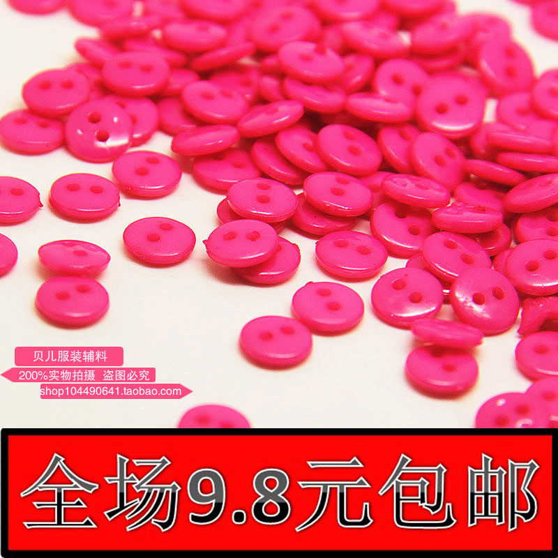 Color Child buckle Special Price Plastic two eyes bread buckle special price Diy button Painting Material Special Price 1 Yuan 30 7mm