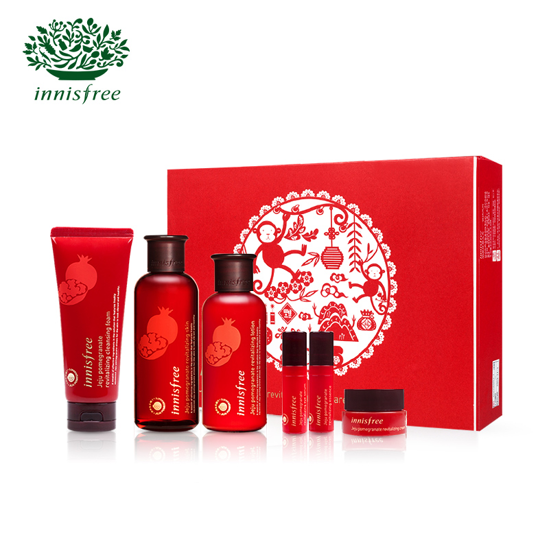 innisfree/悦诗风吟济州石榴活妍焕彩护肤套装 焕彩柔肤水乳液