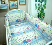 dolphinbaby bộ sản phẩm giường cũi 12 bộ 130.120.110 bông - Bộ đồ giường trẻ em