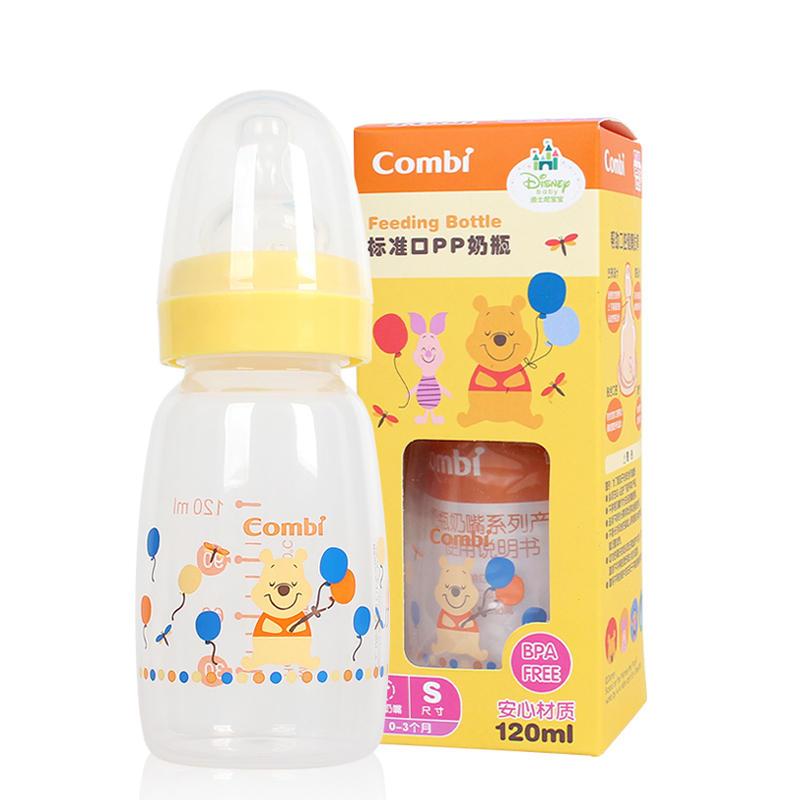 combi康贝 奶瓶哺乳系列迪士尼婴儿标准口径PP塑料奶瓶120ml9801